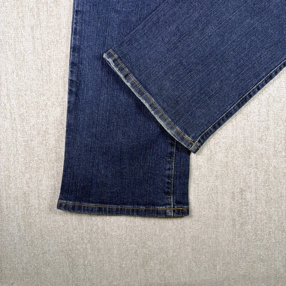 Lucky Brand Jeans Womens 8 Easy Rider Mid Rise‎ Stretch Distressed Blue Denim